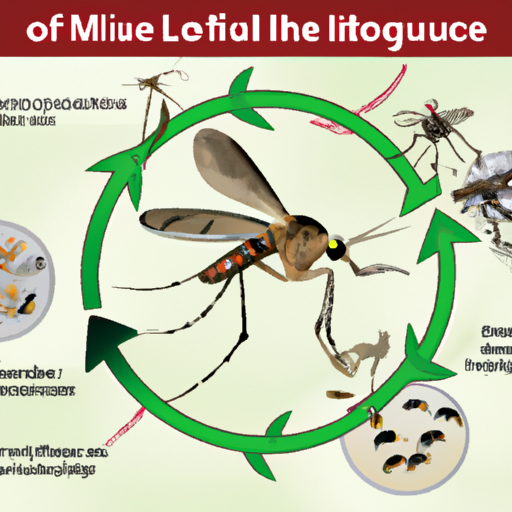 אינפוגרפיקה המציגה את מחזור החיים של היתושים והמחלות שהם מעבירים